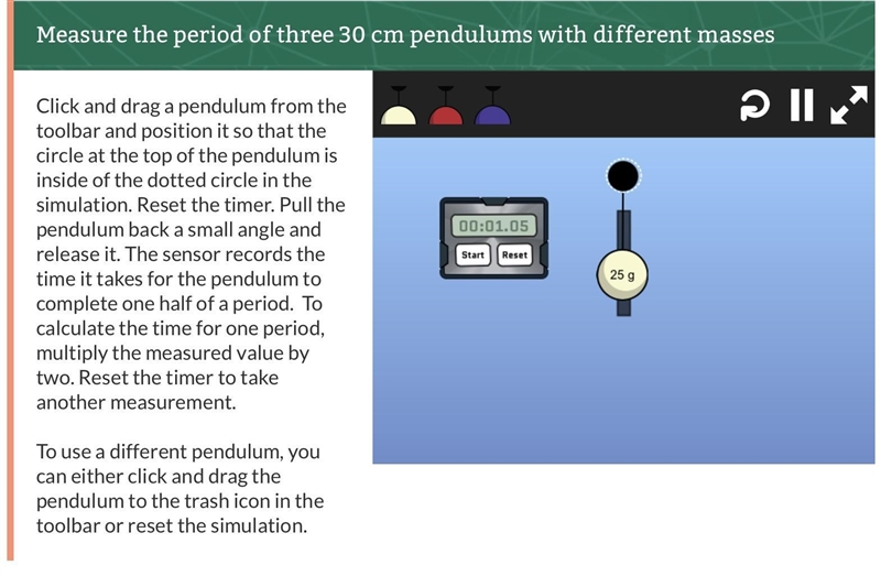 Did the period of the pendulum swing depend on the mass of the bob? On the length-example-3