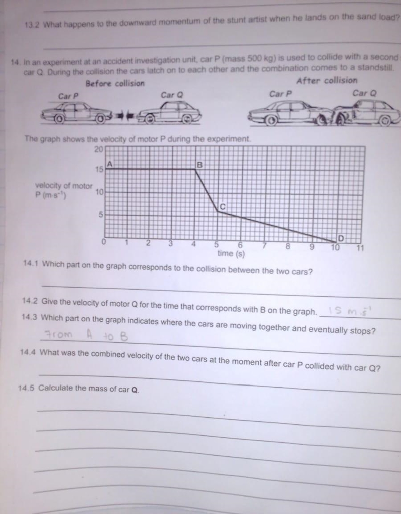 14.5 mass of car Q??​-example-1