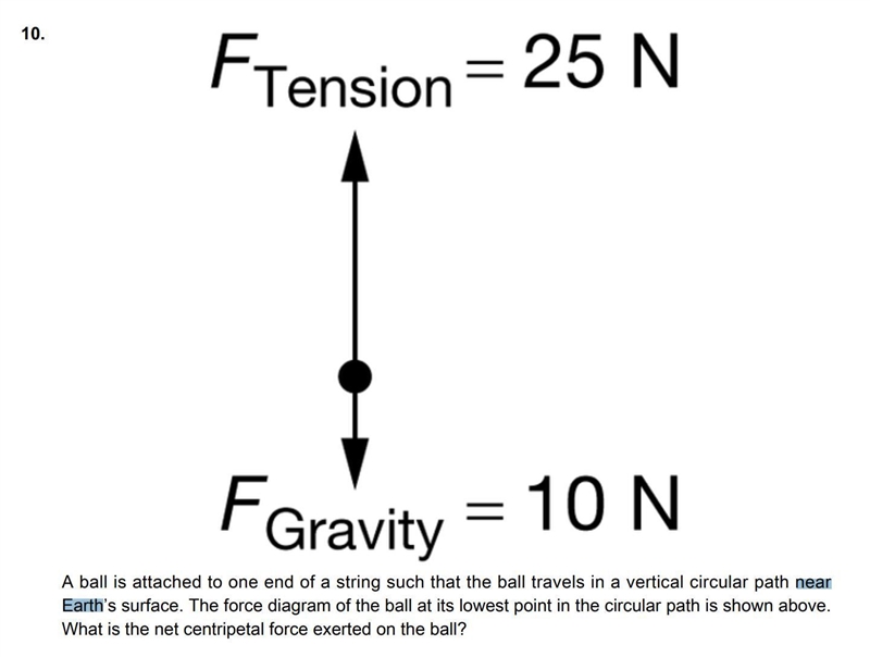 Options: A.) 10 N B.) 15 N C.) 25 N D.) 35N-example-1