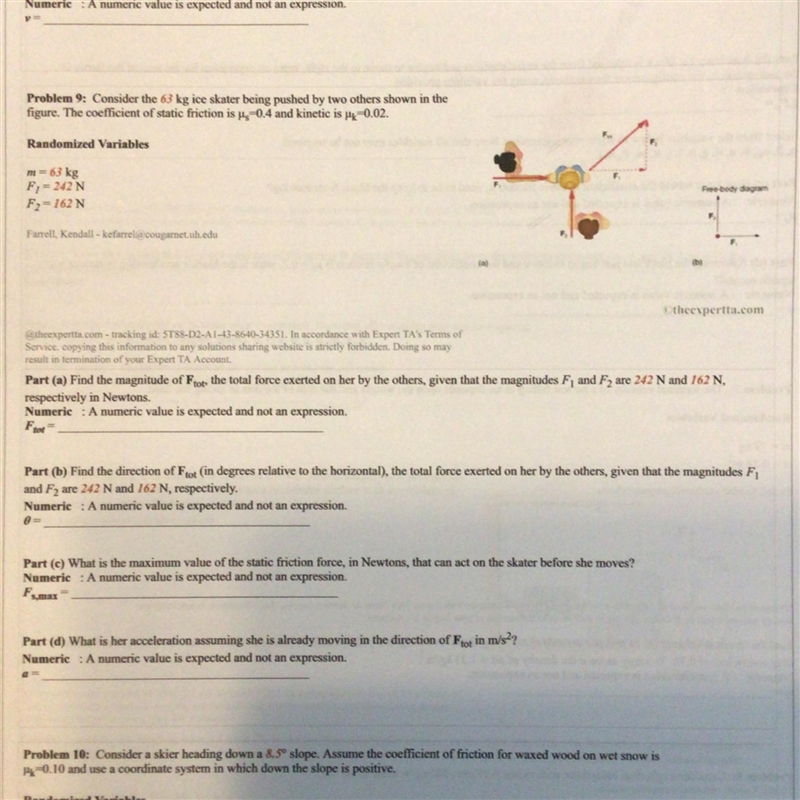 Part C and D please, part A=291.2 and part B=33.8-example-1