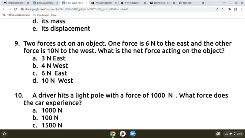 The question is in the picture please answer problem 9Thank you-example-1