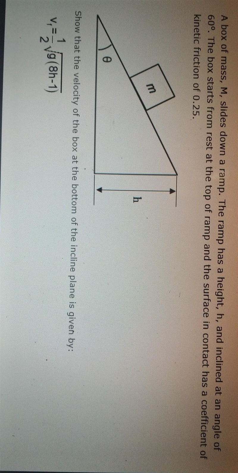 Need help in showing how to get the final velocity​-example-1