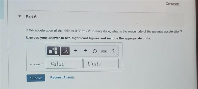 A 93-kg parent and a 22-kg child meet at the centre of an ice rink. They place their-example-1