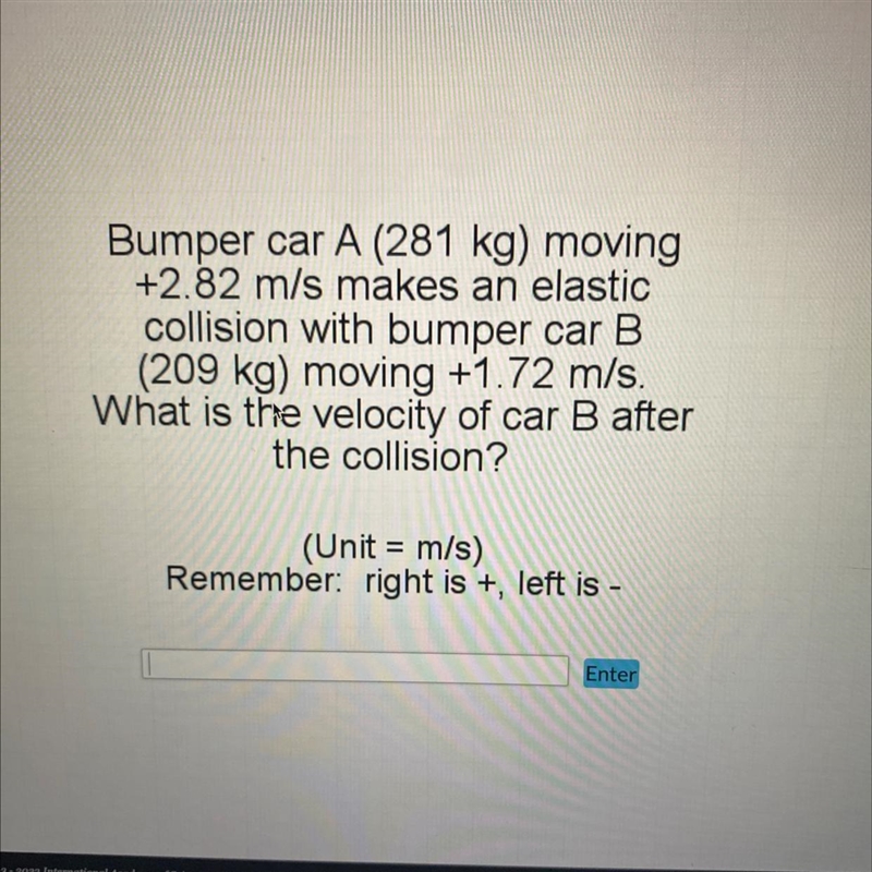 What is the velocities of car b after the collision-example-1