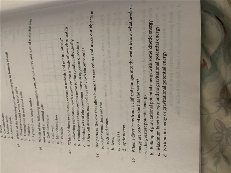 Hi. Can I get help with question 49, please ?-example-1