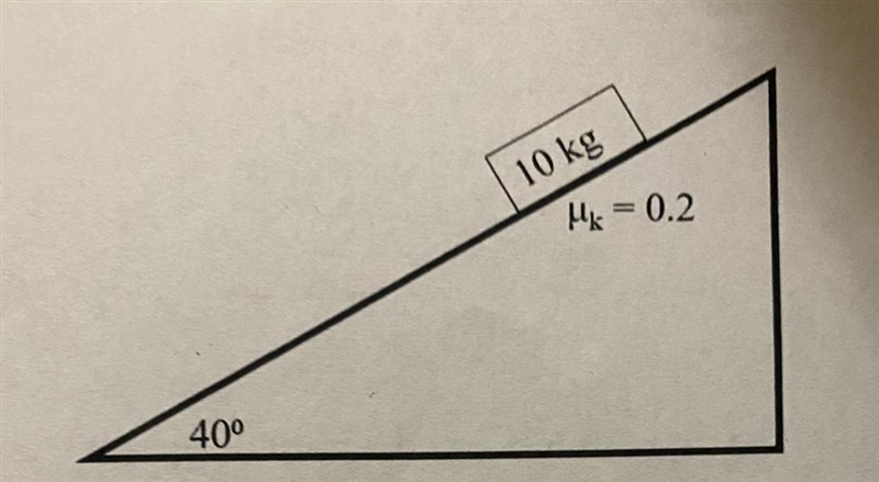 The box shown on the rough ramp above is sliding up the ramp.Draw a Free-Body Diagram-example-1