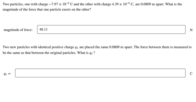 I got first part correct but dont know how to solve second part: Two new particles-example-1