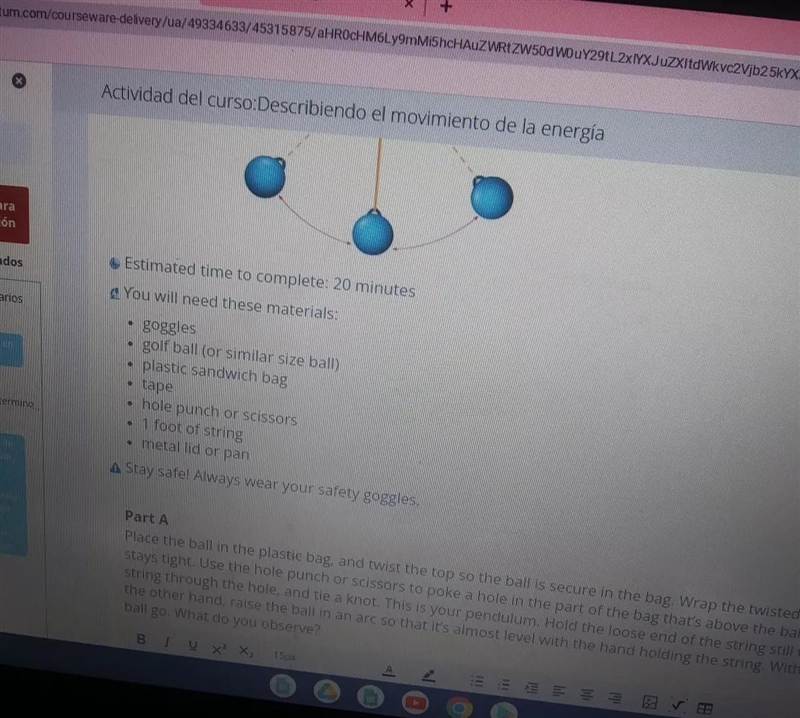 Part F How could you give the pendulum more energy?-example-1