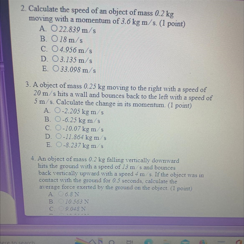 3. A object of mass 0.25 kg moving to the right with a speed of20 m/s hits a wall-example-1