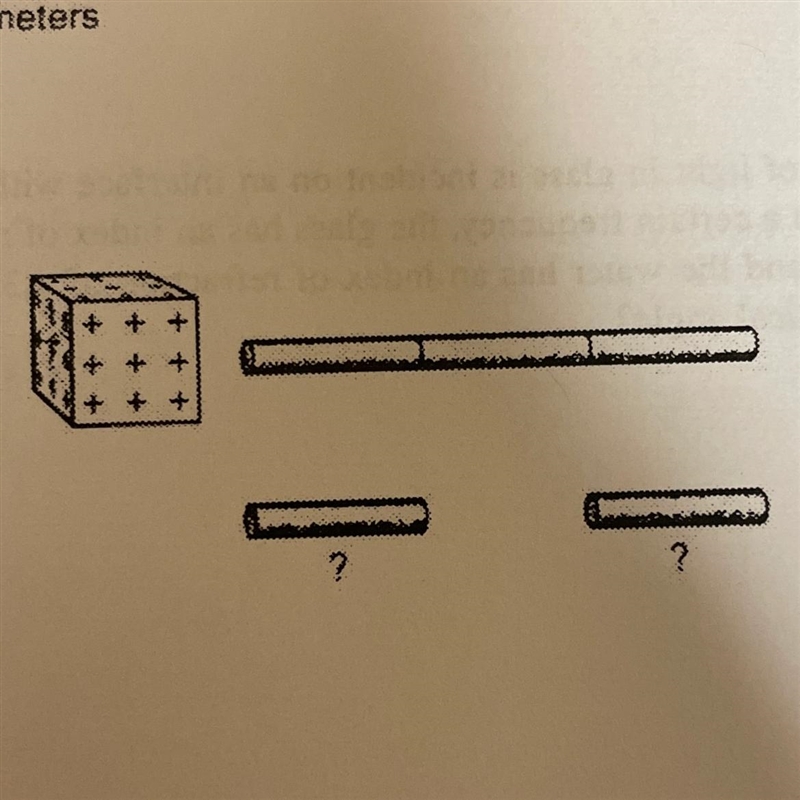 Diagram is drawn to scale in centimeters6.A conducting bar is broken into three sections-example-1