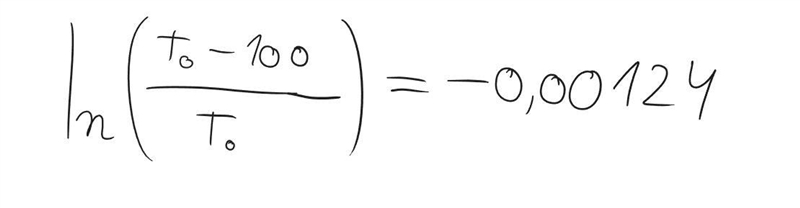 Hello! I have an equation where I can't really find To (Initial temperature). The-example-1