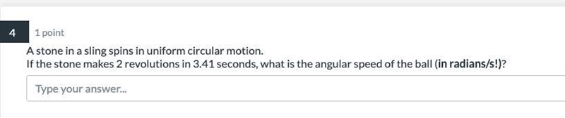 A stone in a sling spins in uniform circular motion. If the stone makes 2 revolutions-example-1