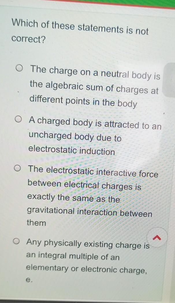 Which of the statements is not correct ​-example-1