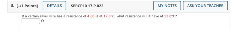 Please help me solve The temperature coefficient of silver is 0.0038 / degree Celsius-example-1