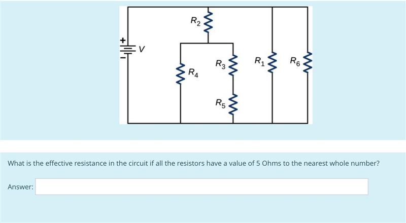 What is the total current in the circuit if the voltage from the batter is 10 volts-example-1