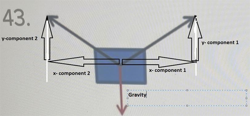 As the figure above shows, a box is experiencing two drag forcesupward, which are-example-1