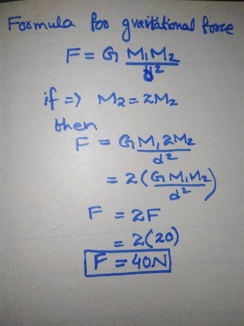 The gravitational force between two gold plates placed 1 meter apart was calculated-example-1