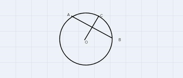 Choose the best answer from the choices below:If the radius of a circle is perpendicular-example-1