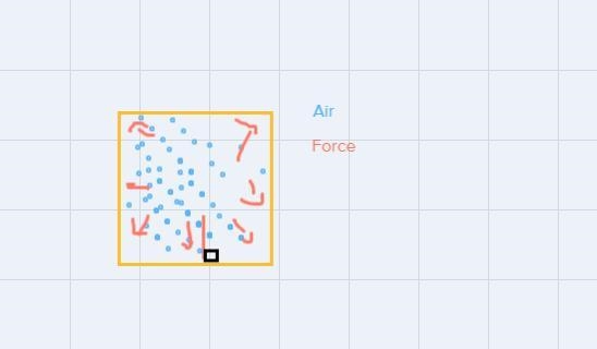 Air pressure pushes in all directions because air particles ____ in all directions-example-1