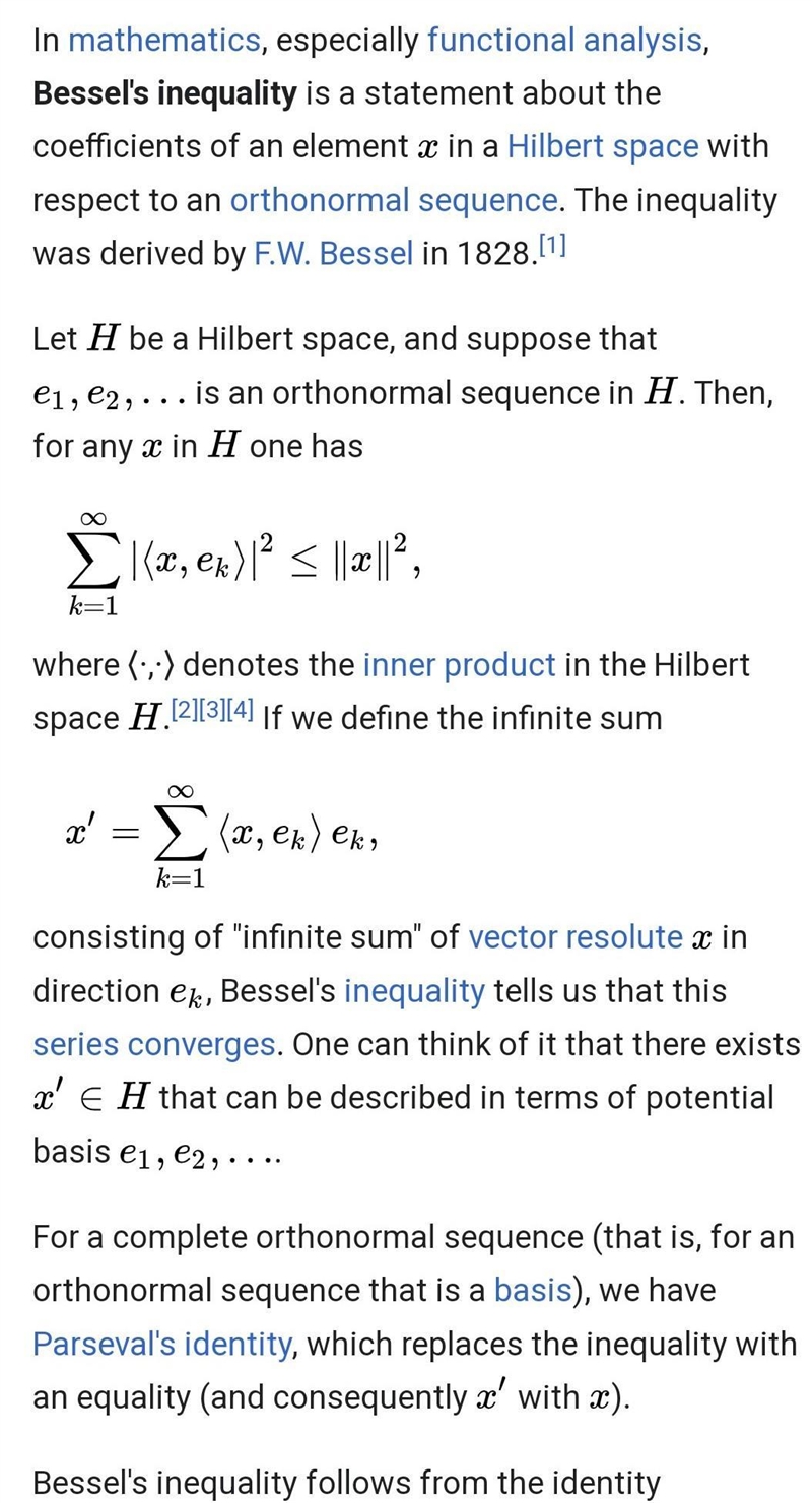 State and prove bessel inequality​-example-1