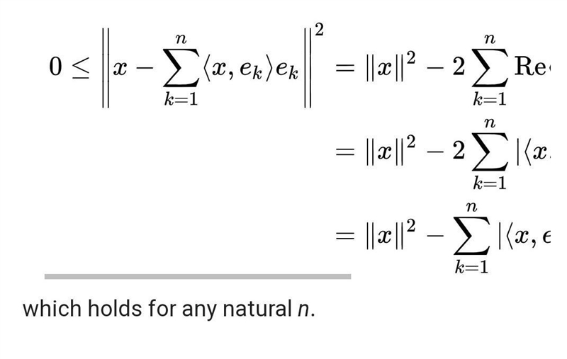 State and prove bessel inequality​-example-2