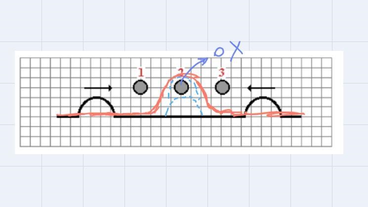 A demonstration of interference is done in class. A Slinky™ is stretched out from-example-1