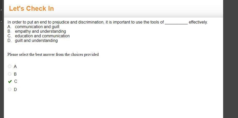 In order to put an end to prejudice and discrimination, it is important to use the-example-1