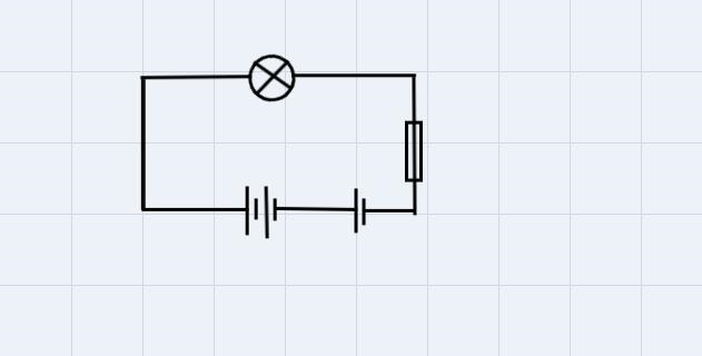 Draw the following components of a circuitCellBatteryLight Bulb Fuse-example-1