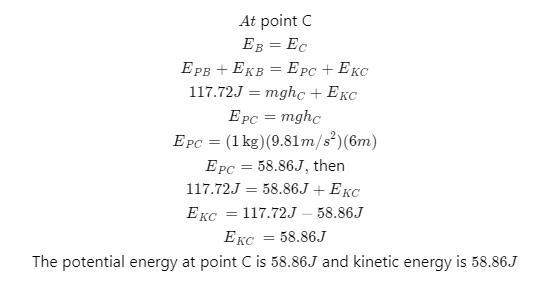 A 1-kilogram coconut falls out of a tree from a height of 12 meters. Determine the-example-3