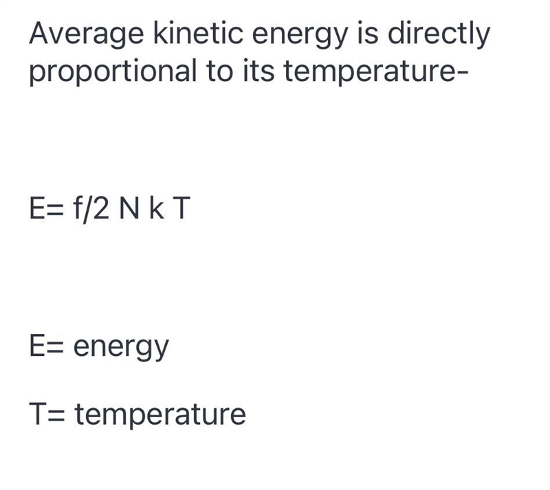 What is the relationship. Stern average kinetic energy of a gas and it’s temperature-example-1