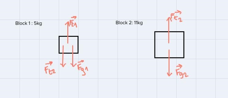 How do I solve this problem? String one is 5kg String 2 is 11 kg-example-1