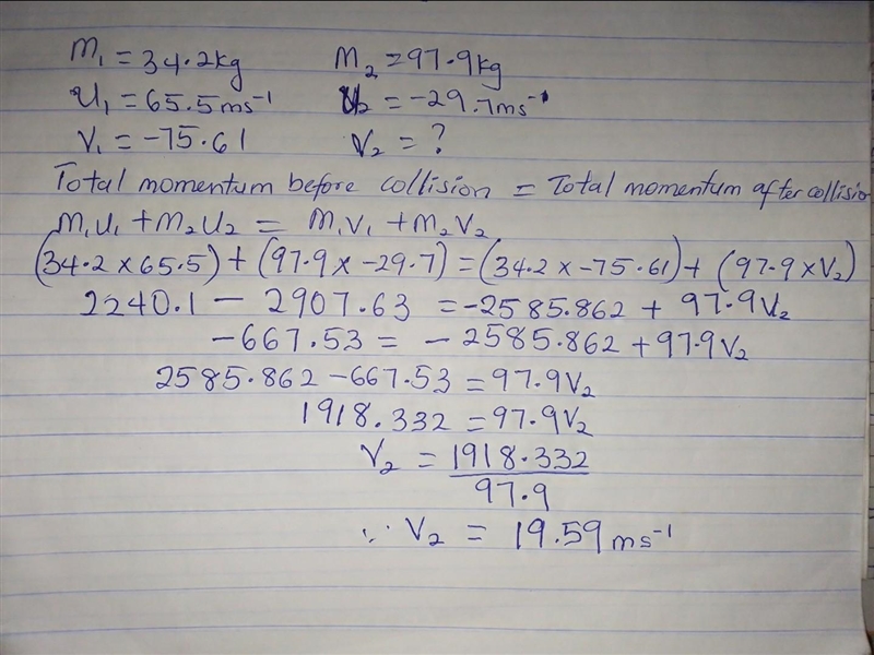 Two balls of clay are thrown and perfectly collide with each other. One ball of clay-example-1