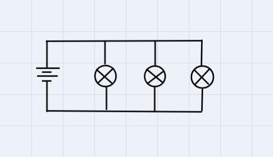 3. battery and three lamps connected in parallelcreate a diagram-example-2