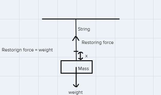 40) When a 0.62-kg mass is attached to a vertical spring, the spring stretches by-example-1