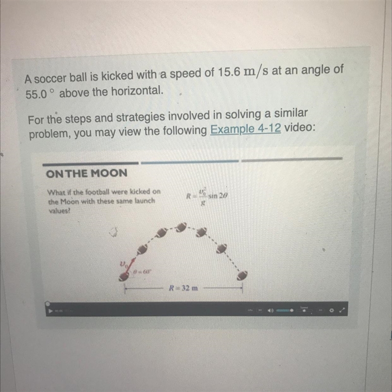 If the ball lands at the same level from which he was kicked what amount of time was-example-1