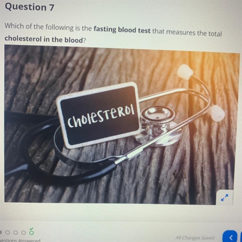 Answer choices a- low denisity lipoprotein profile b- high density lipoprotein profile-example-1