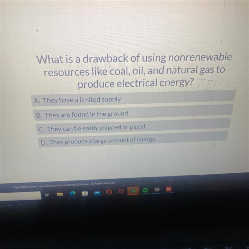 What is a drawback of using nonrenewable resources like coal, oil, and natural gas-example-1