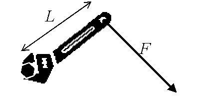 A wrench with a 20 cm handle has a force 80 N applied to the end, perpendicular to-example-1