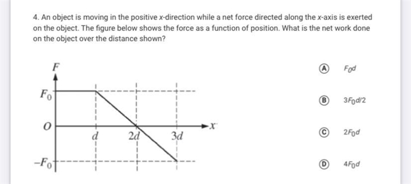 What is the net work doneon the object over the distance shown?-example-1