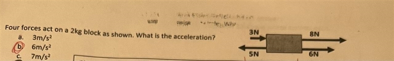 Please show the work on the answer that is 6m/s^2-example-1