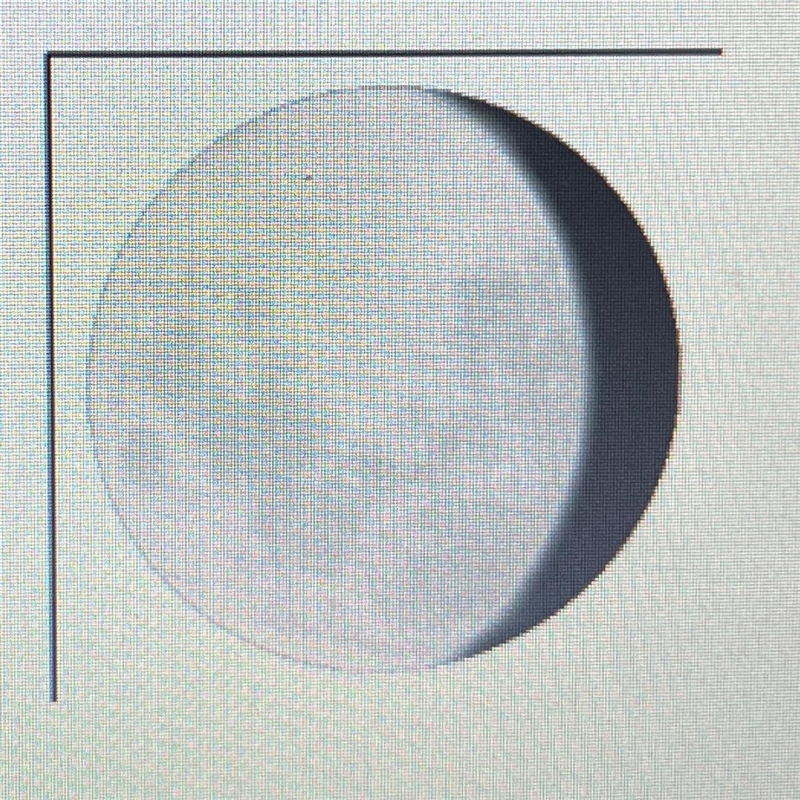 Which phase of the moon is represented by the picture above?A: Waning GibbousB: Waxing-example-1