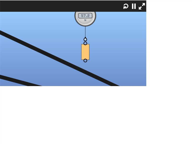 What is the magnitude of normal force acting on the block when it is resting on the-example-3