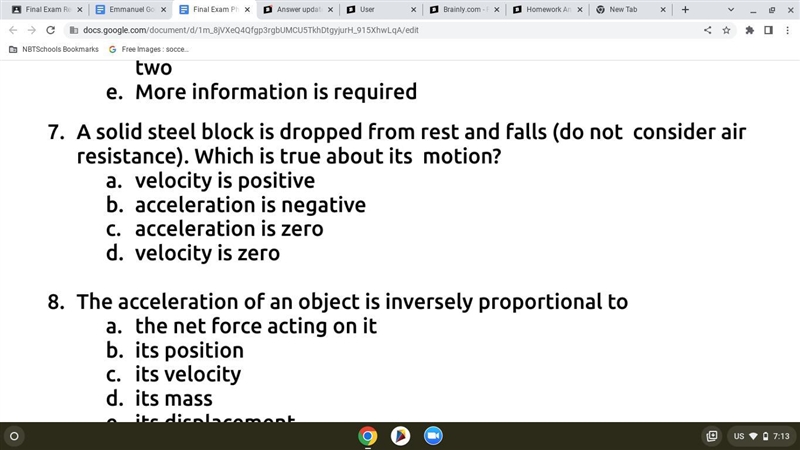 The question is in the picture please answer problem 7Thank you-example-1