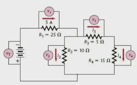 Hey I have to find the missing components of this circuit analysis-example-1