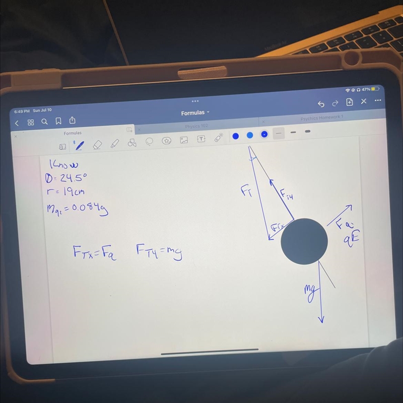 I’m not sure where to go from here21. Using your measurements and your force equations-example-1