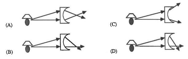 Which picture shows the correct path of the refracted light rays?Select one:a. Ab-example-1