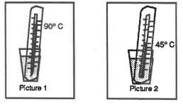 Which of the sentences below is true about the molecules of water in pictures 1 and-example-1