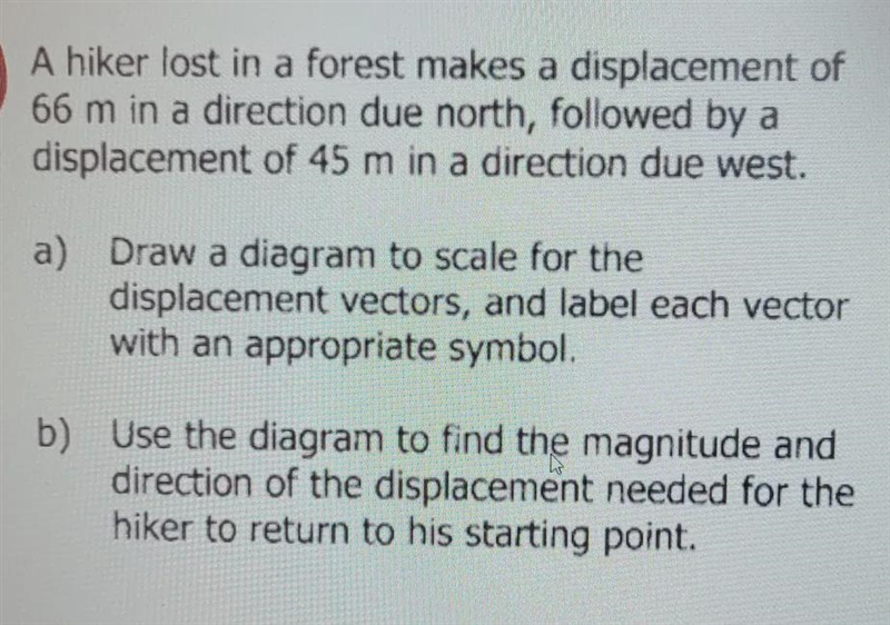 Please help me with the questionI only need help to find the direction of displacement-example-1