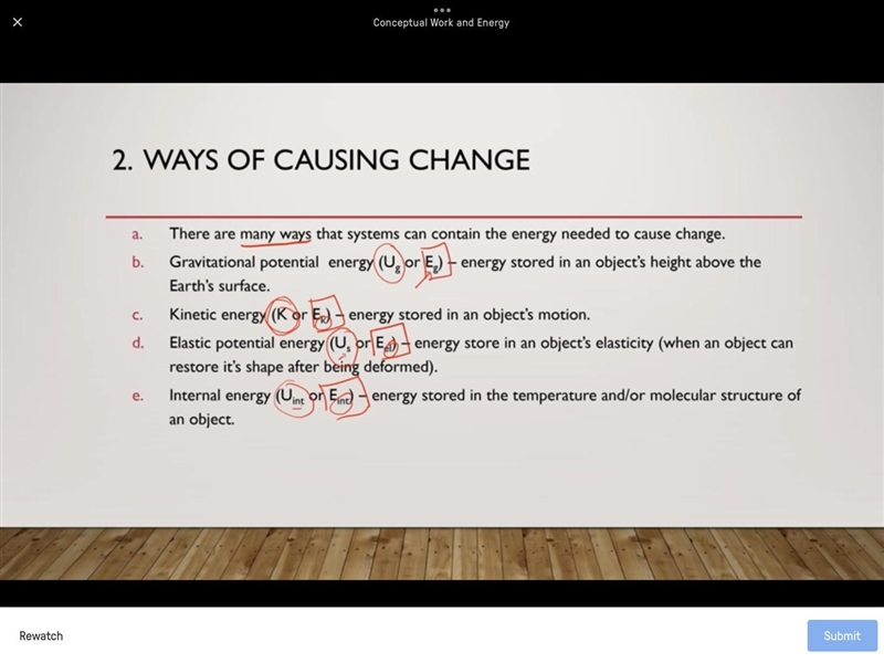 Energy stored in the kinetic energy container is fundamentally different from energy-example-1