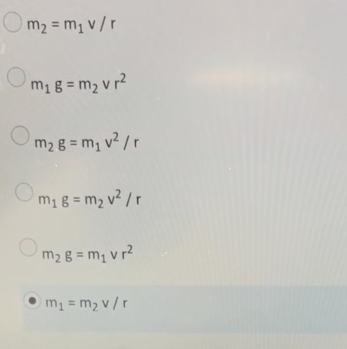 A toy car with of mass m1 moves in a circular path of radius r on a flat, level table-example-2